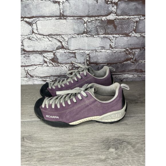 Scarpa Shoes Mojito Vibram Purple Low Top Trail Hiking Suede Women 7.5M US/39EU - Picture 13 of 16